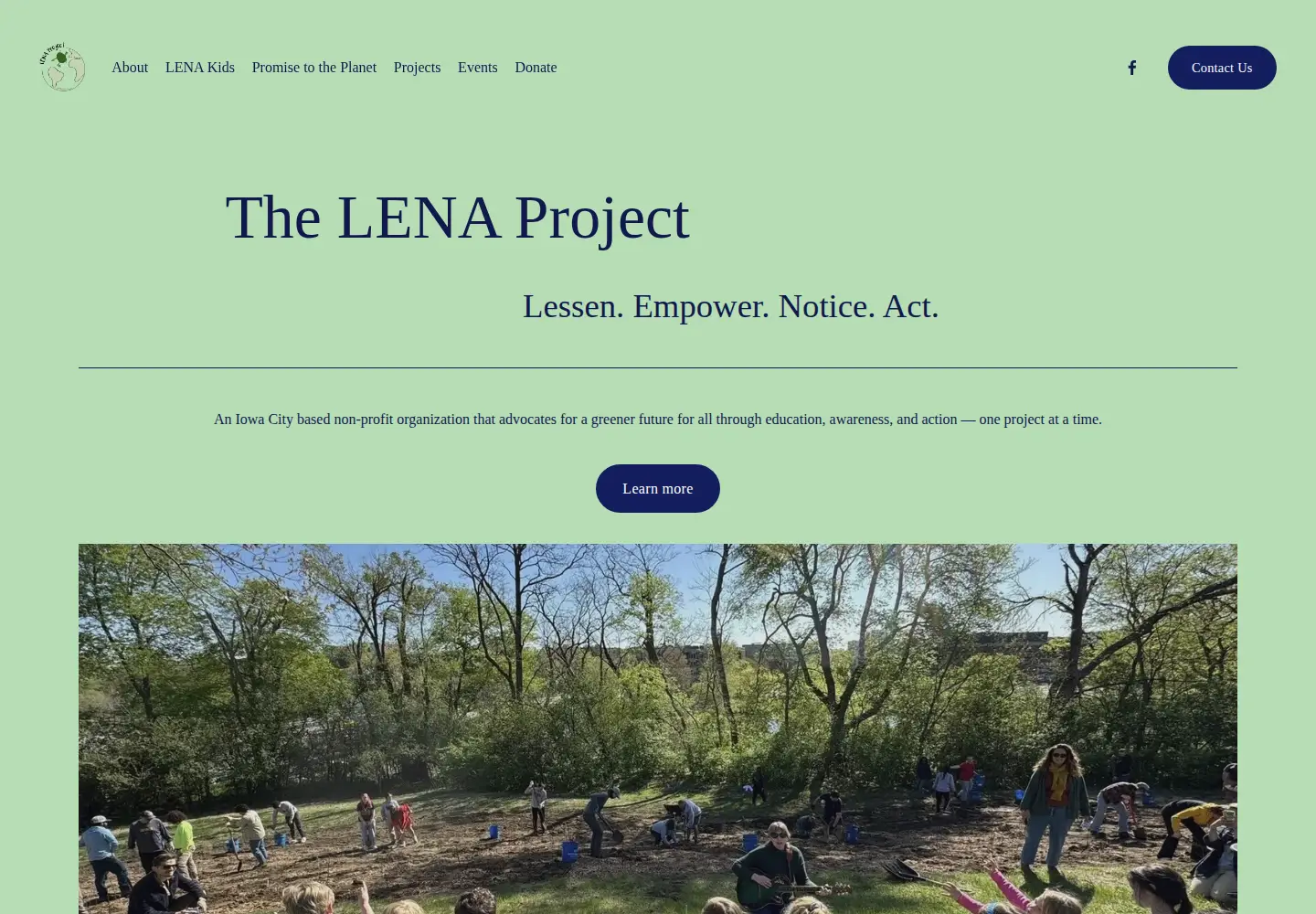 Screenshot of thelenaproject.org