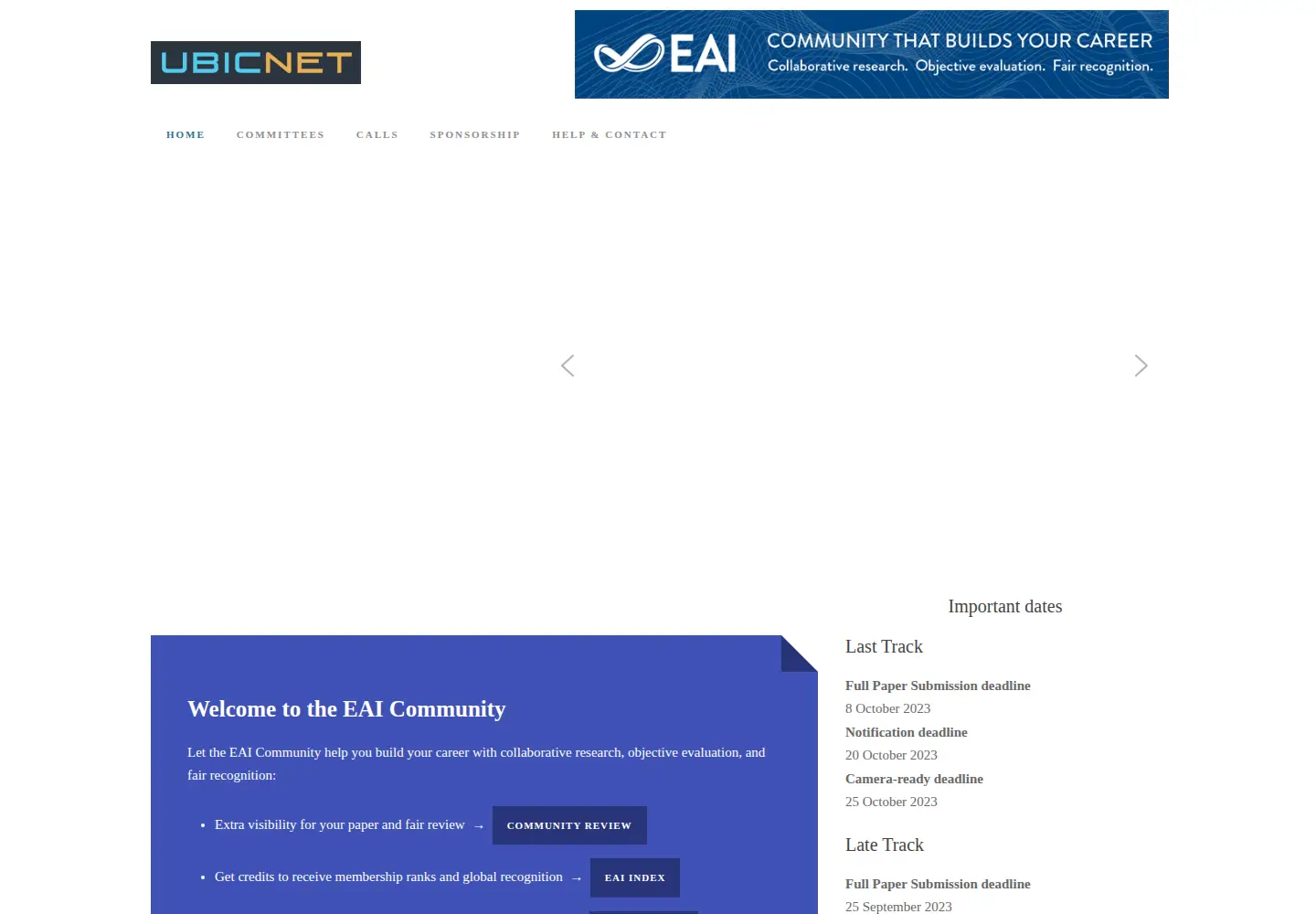 Screenshot of ubicnet.org