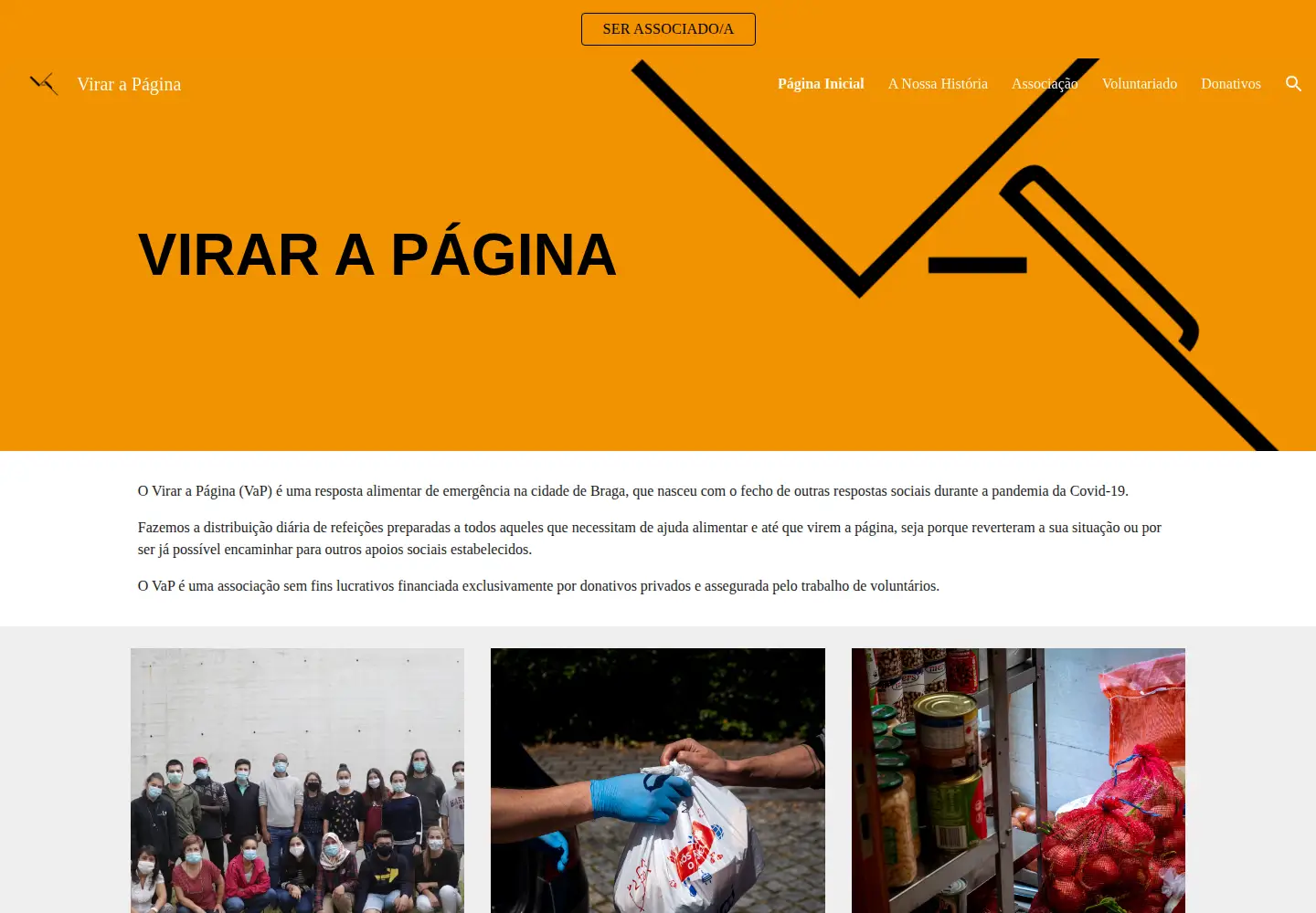 Screenshot of virarapagina.org