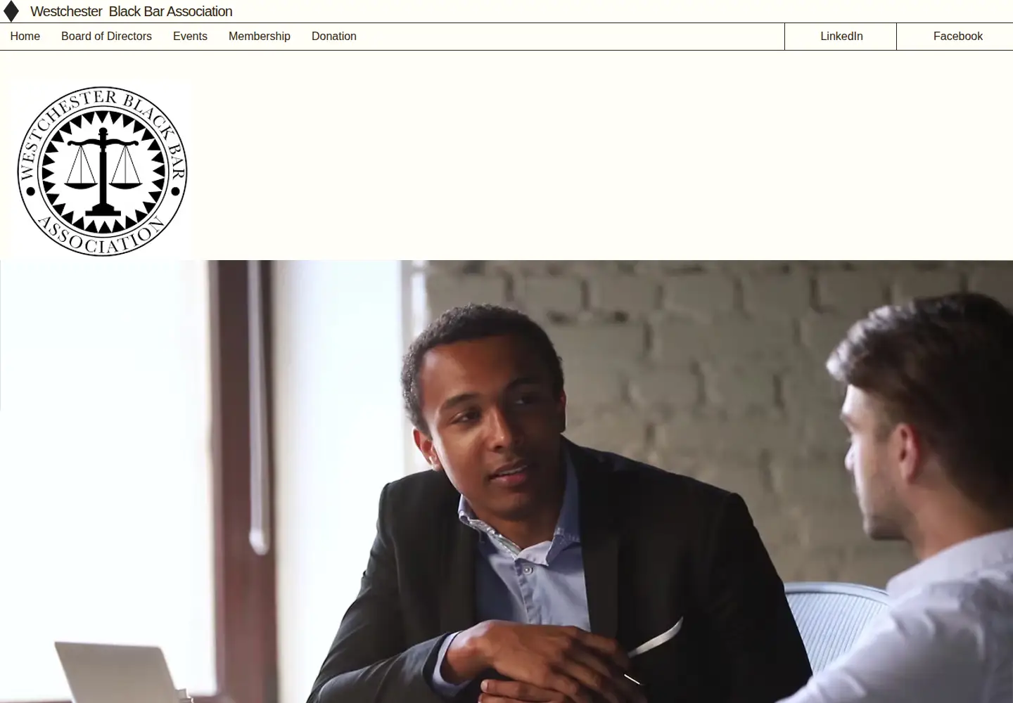 Captured homepage of wbbany.org in the current scan
