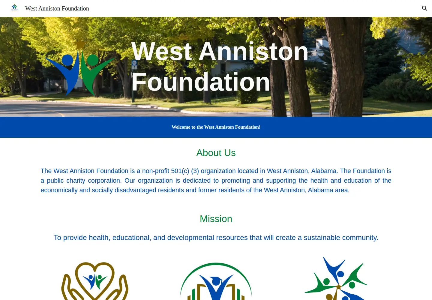Screenshot of westannistonfdn.org