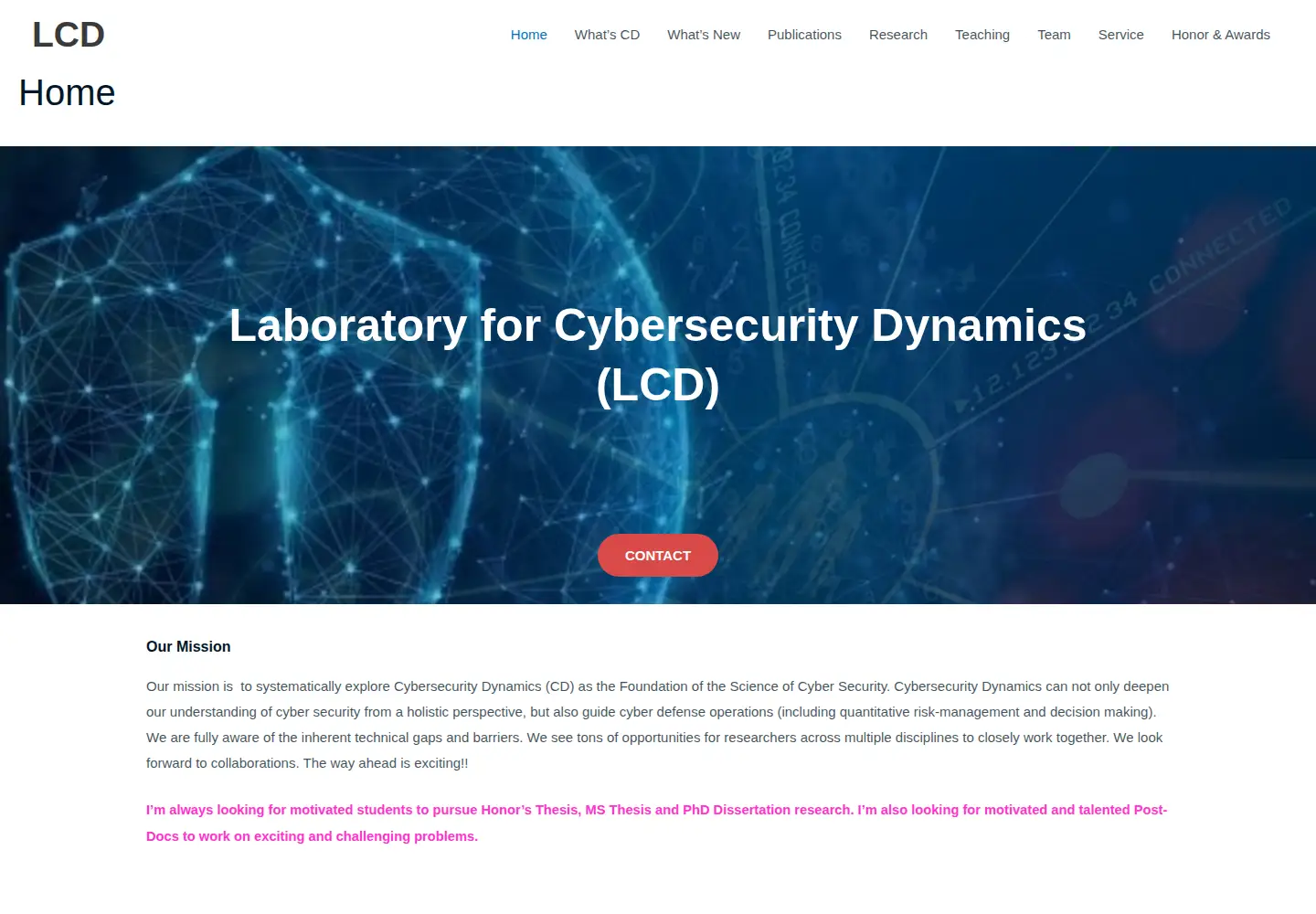 Screenshot of xu-lab.org