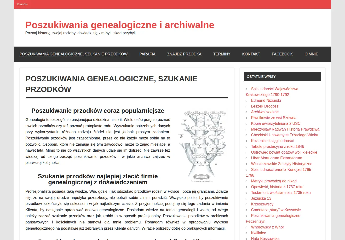 Screenshot of allegata.pl