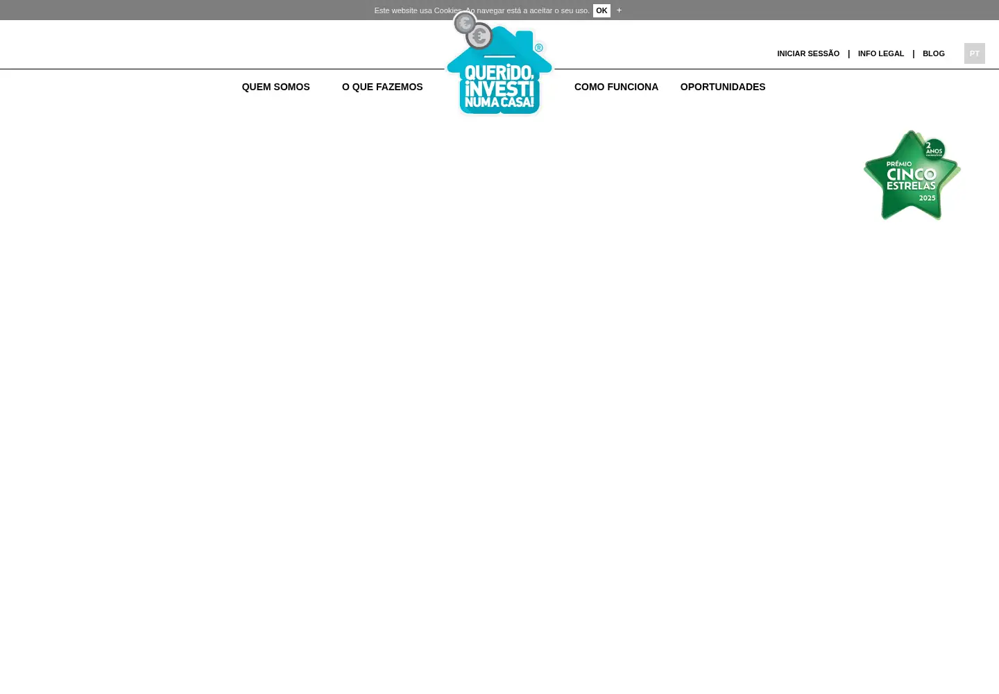 Screenshot of queridoinvesti.pt
