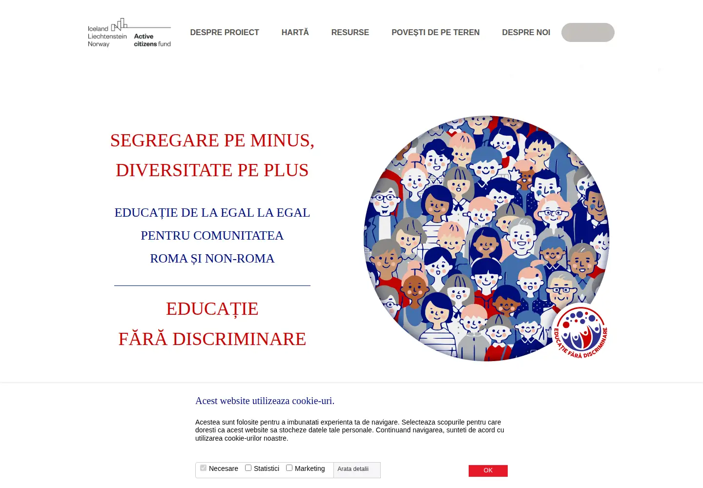 Screenshot of faradiscriminare.ro