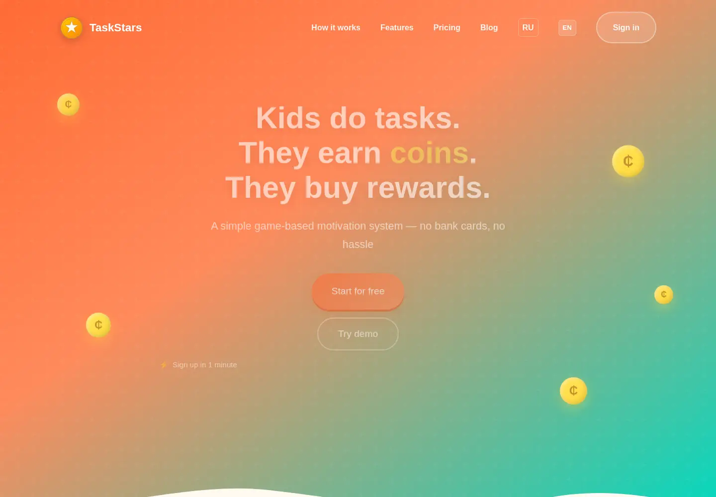Screenshot of taskstars.ru