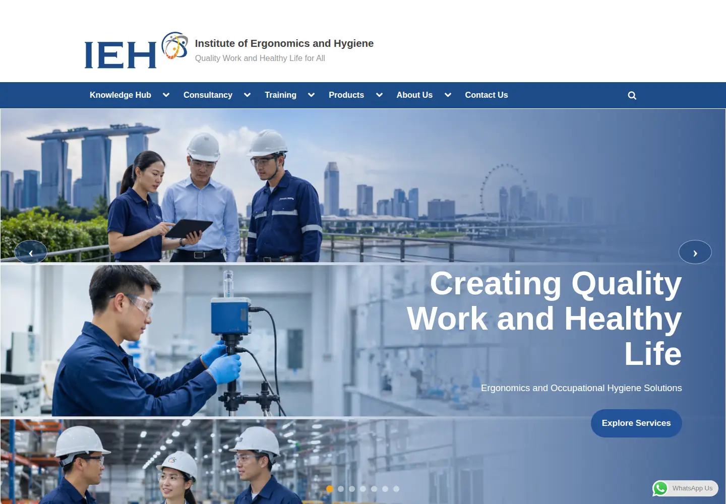 Screenshot of ieh.sg