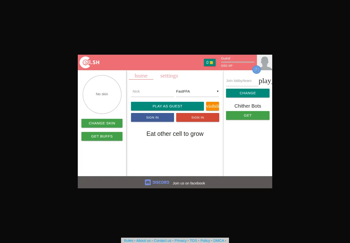 Screenshot of cell.sh