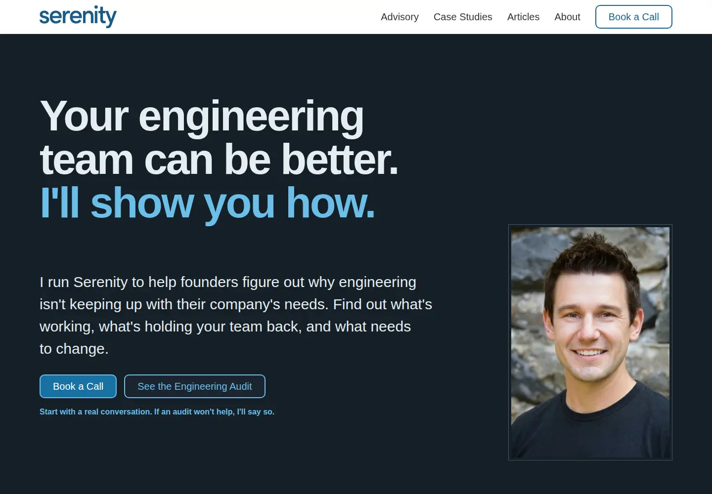 Screenshot of serenity.software