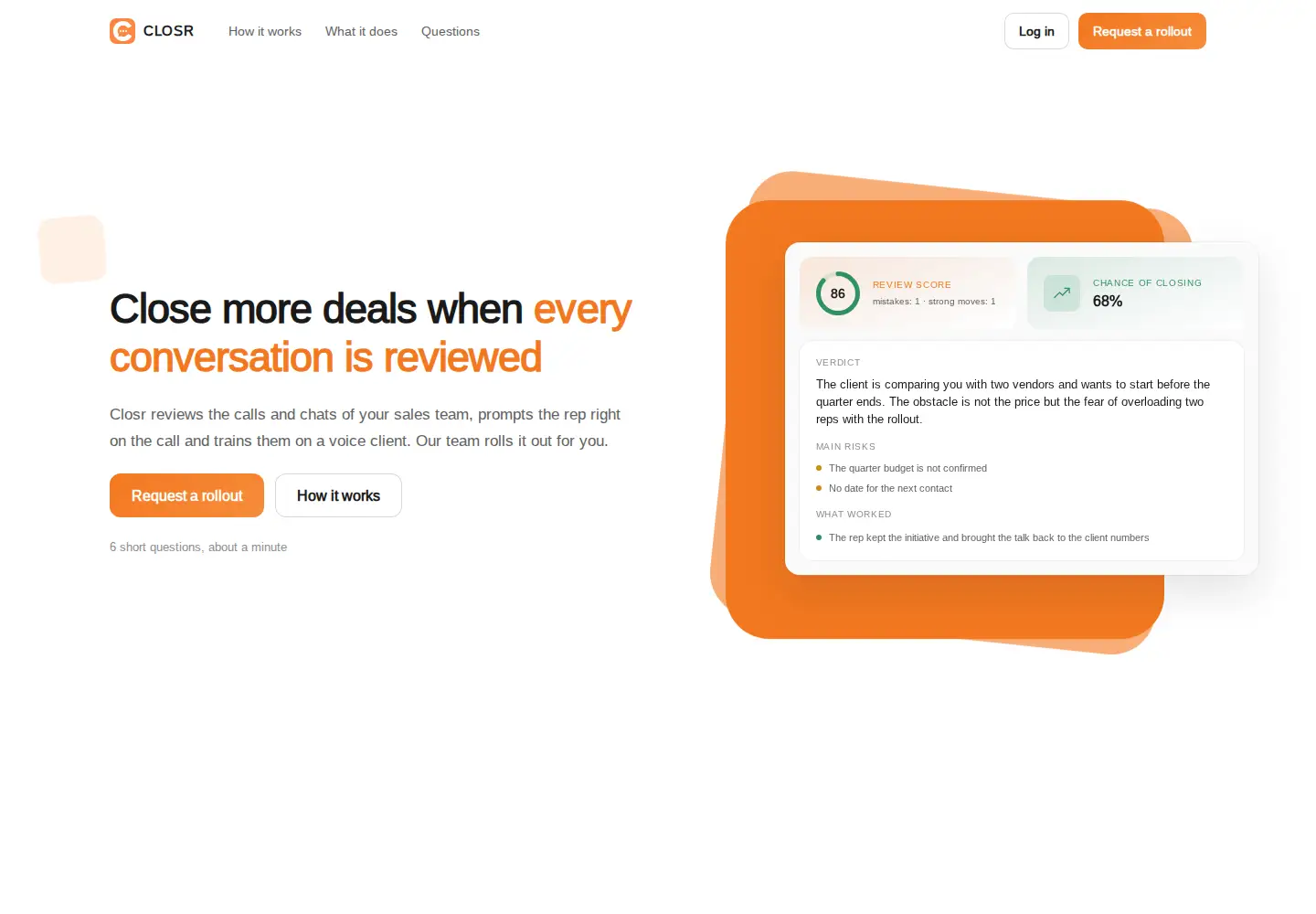 Screenshot of closrsales.space
