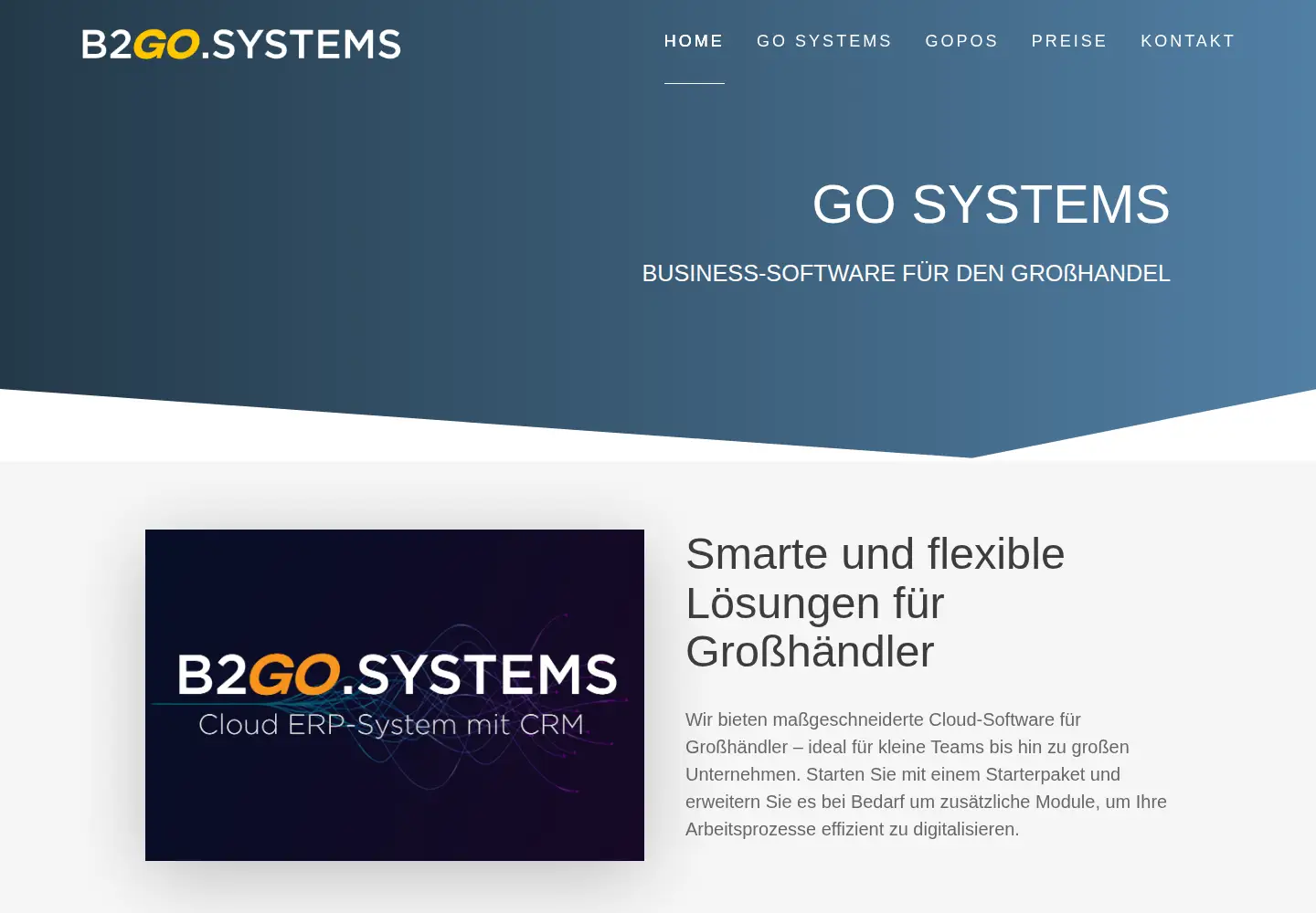 Screenshot of b2go.systems