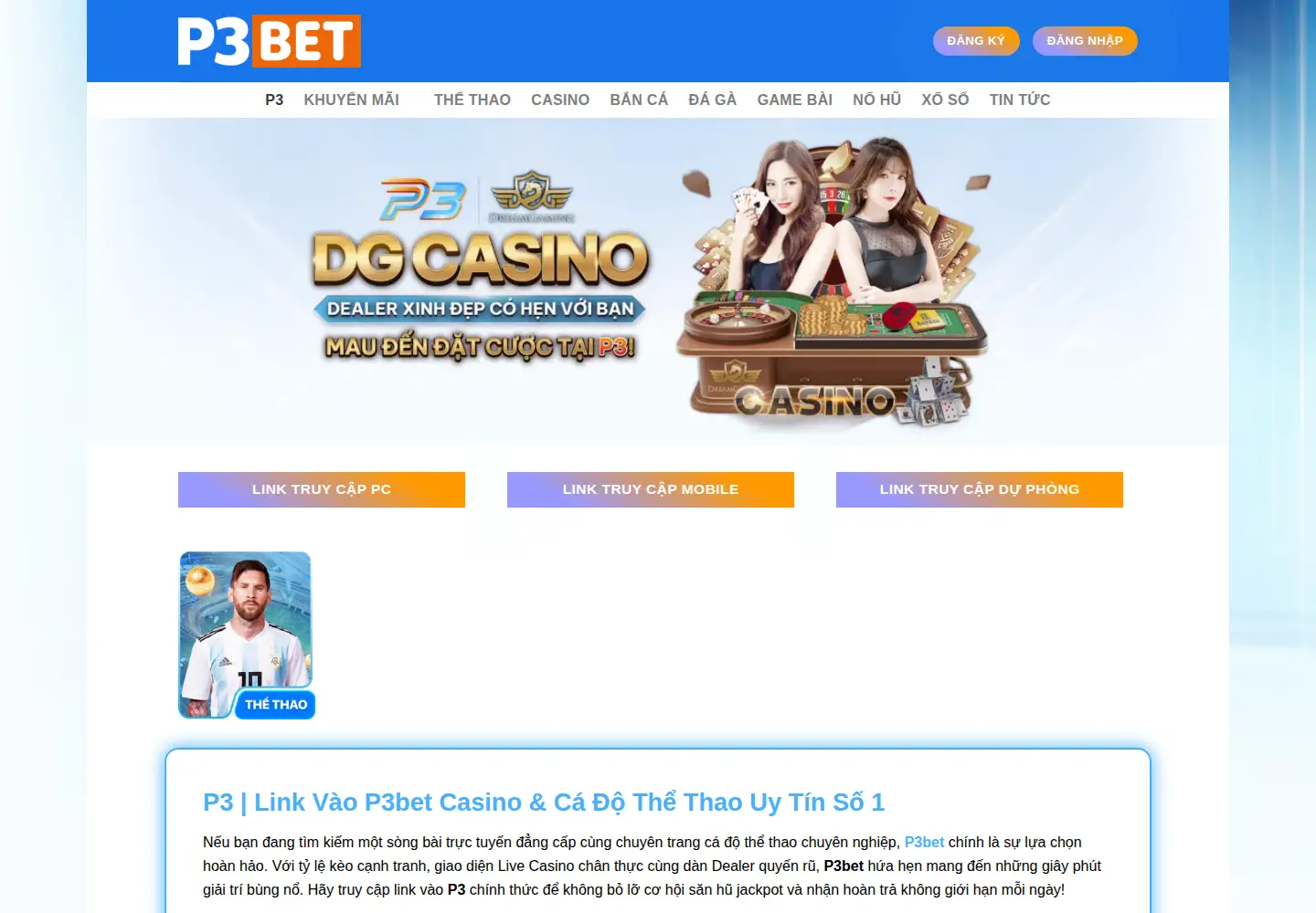 Screenshot of p3bet.top