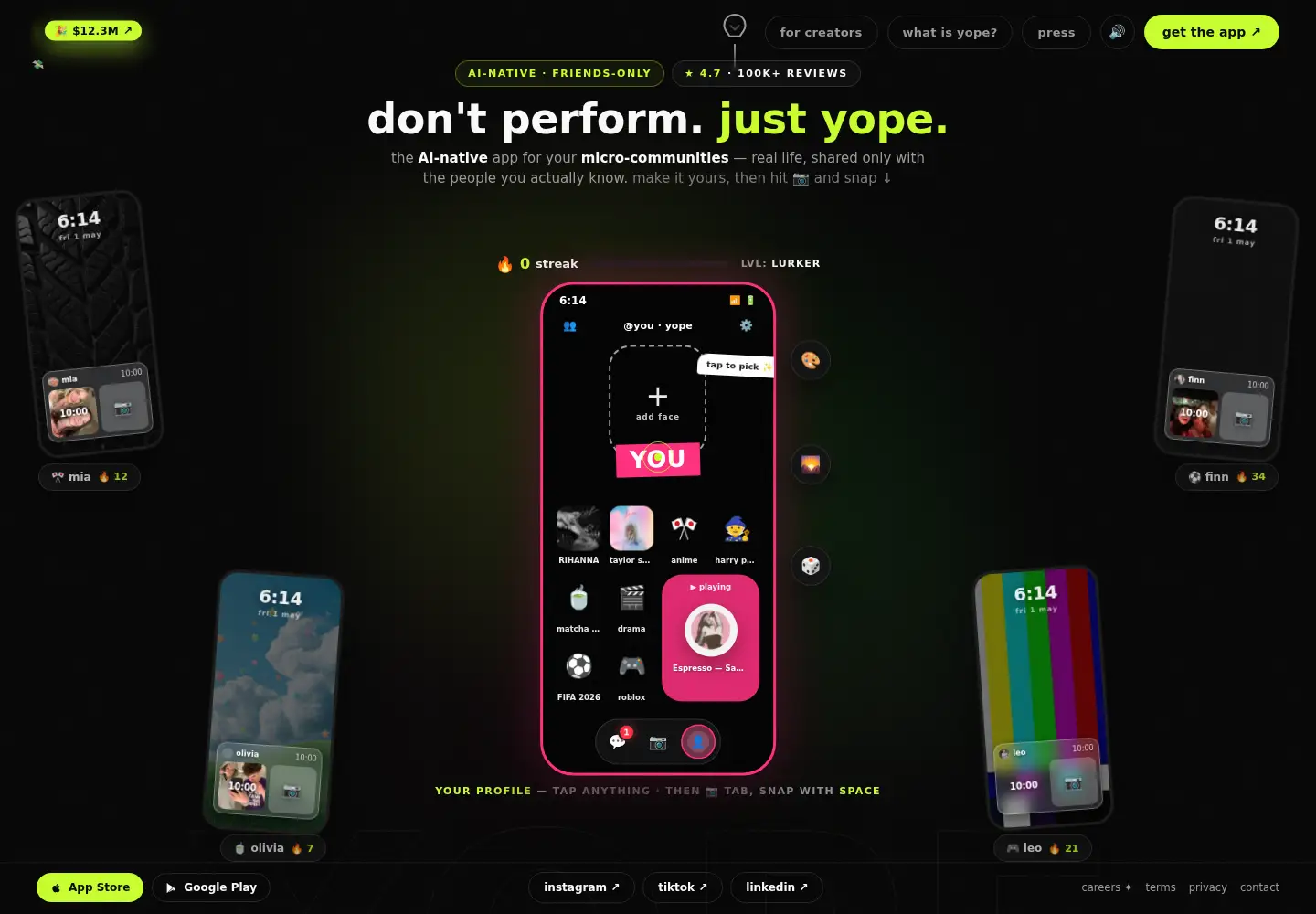 Screenshot of yope.tv
