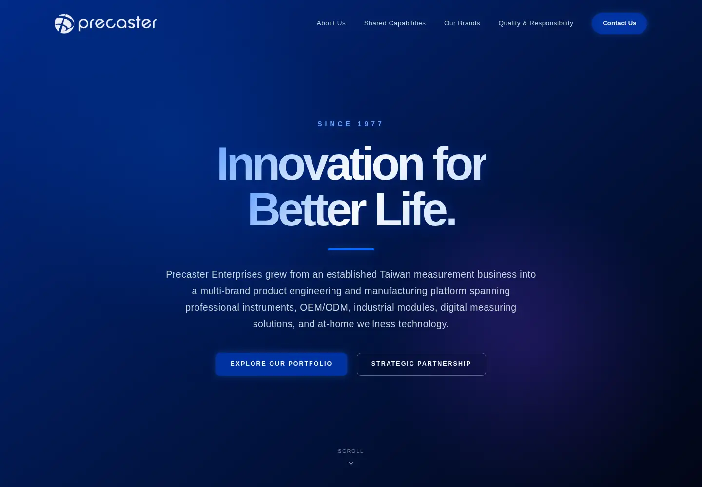 Screenshot of precaster.com.tw