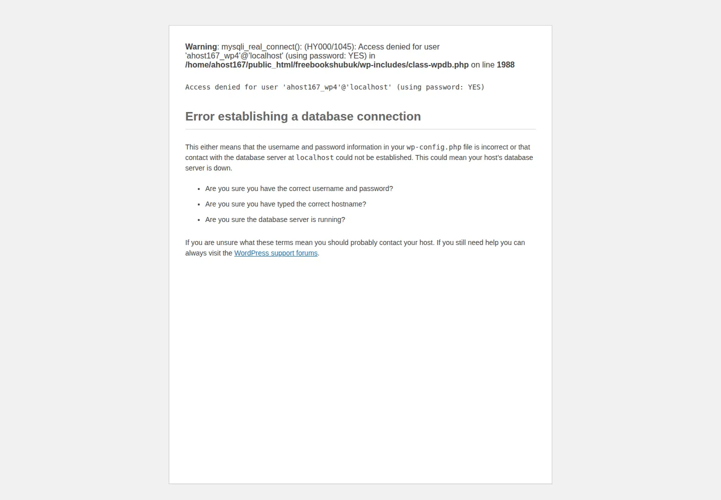 Screenshot of freebookshub.co.uk