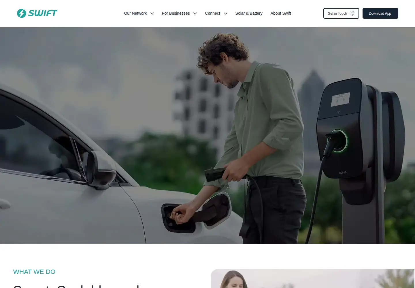Screenshot of swiftcharging.co.uk