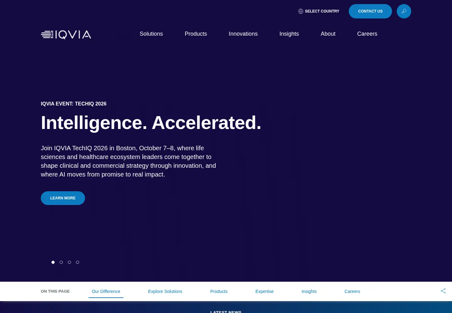 Screenshot of iqvia.com