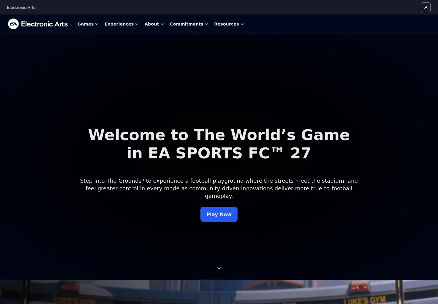 Screenshot of ea.com