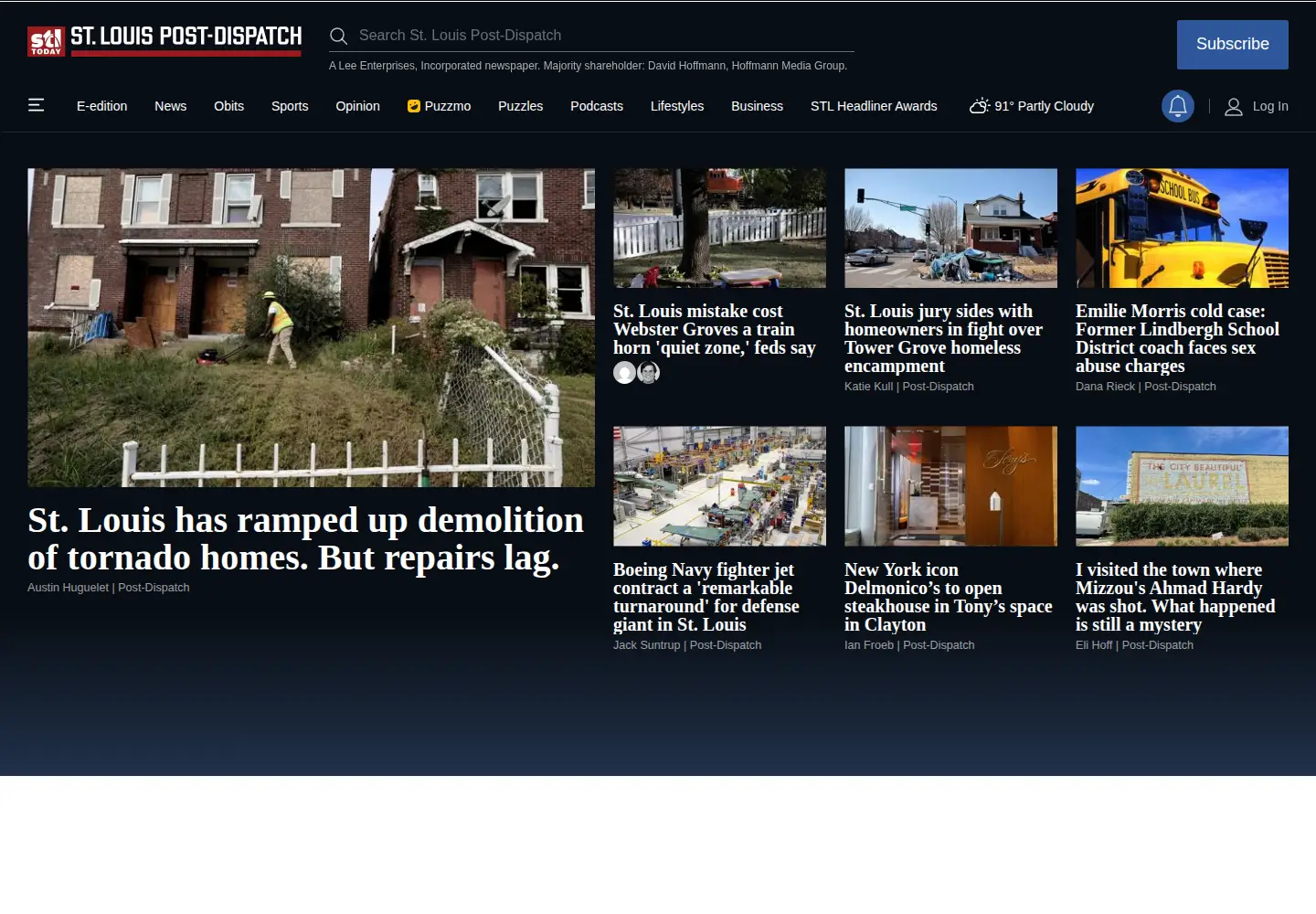 Screenshot of stltoday.com
