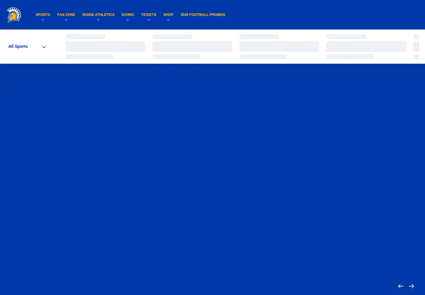 Screenshot of sjsuspartans.com
