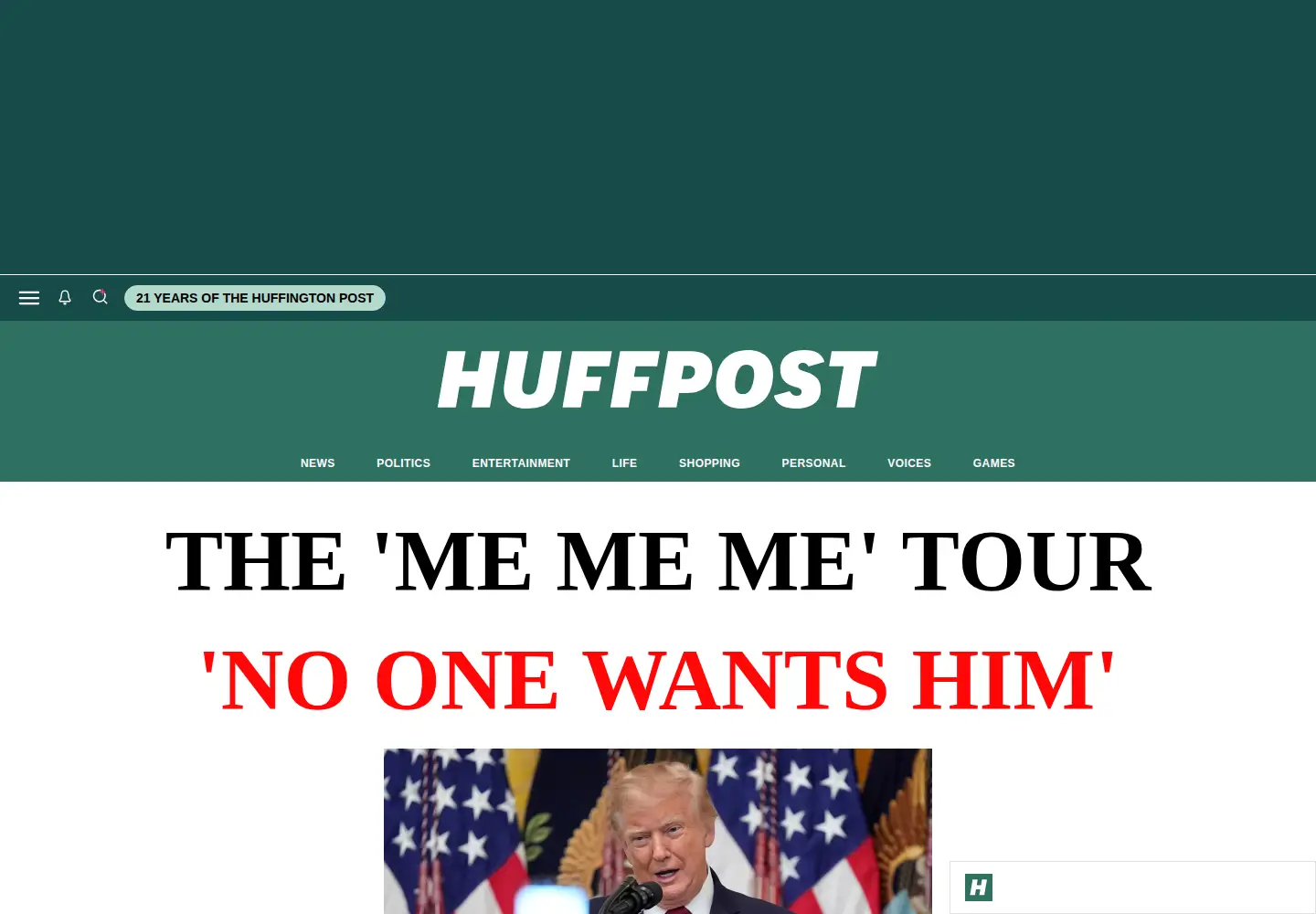 Screenshot of huffingtonpost.com.au