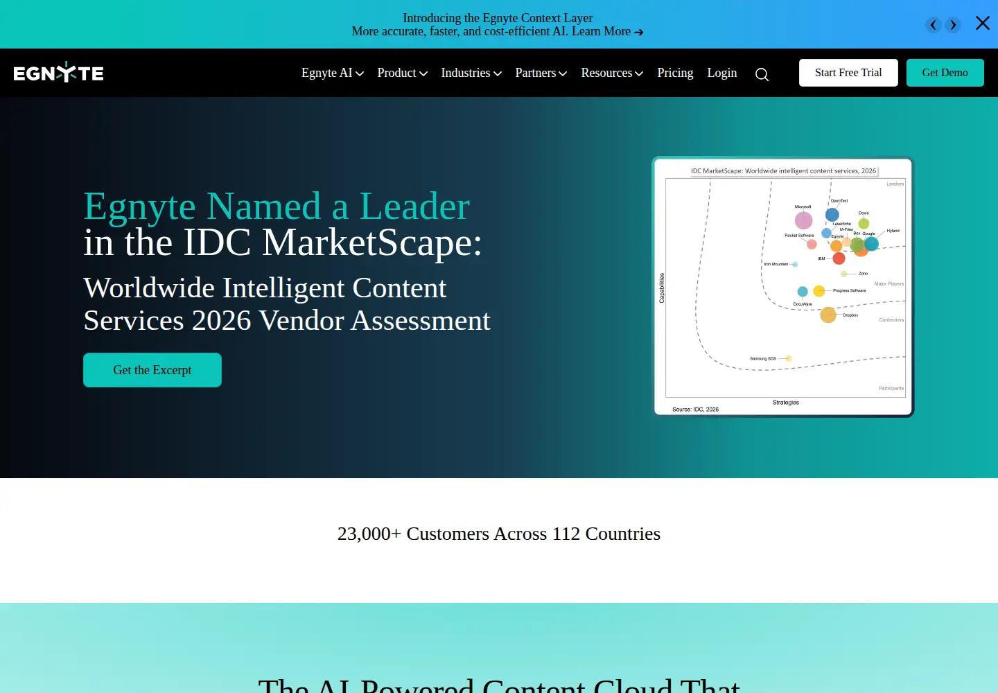 Screenshot of egnyte.com