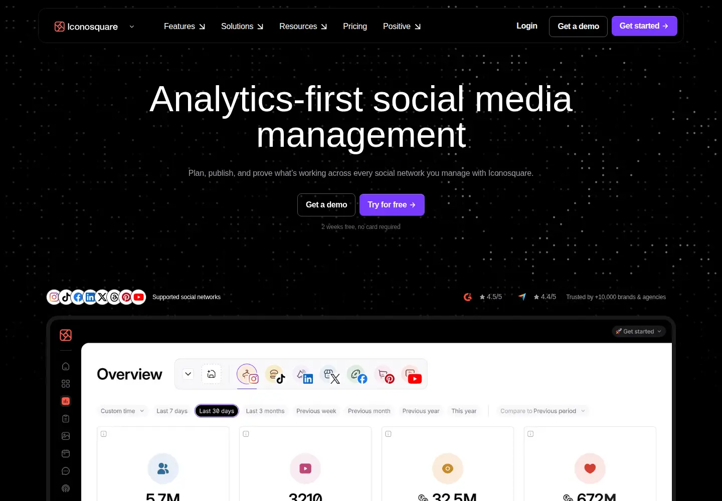 Screenshot of iconosquare.com