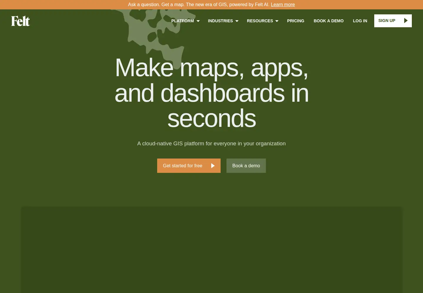 Screenshot of felt.com