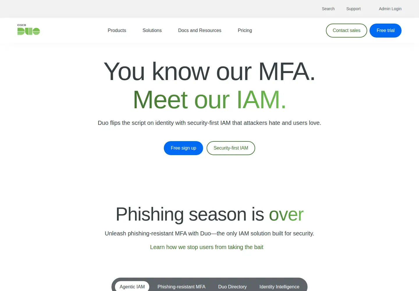 Screenshot of duosecurity.com