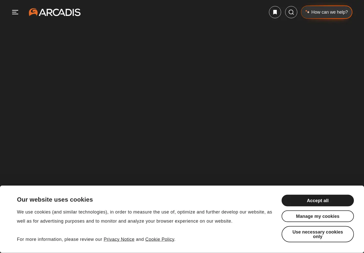 Screenshot of arcadis.com