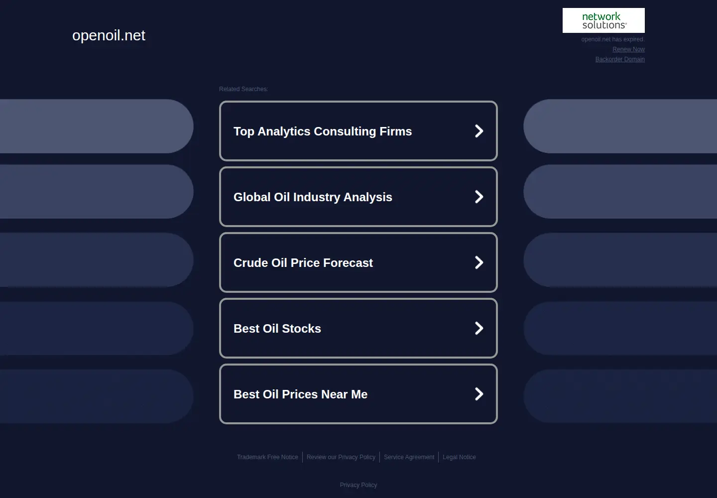 Screenshot of openoil.net