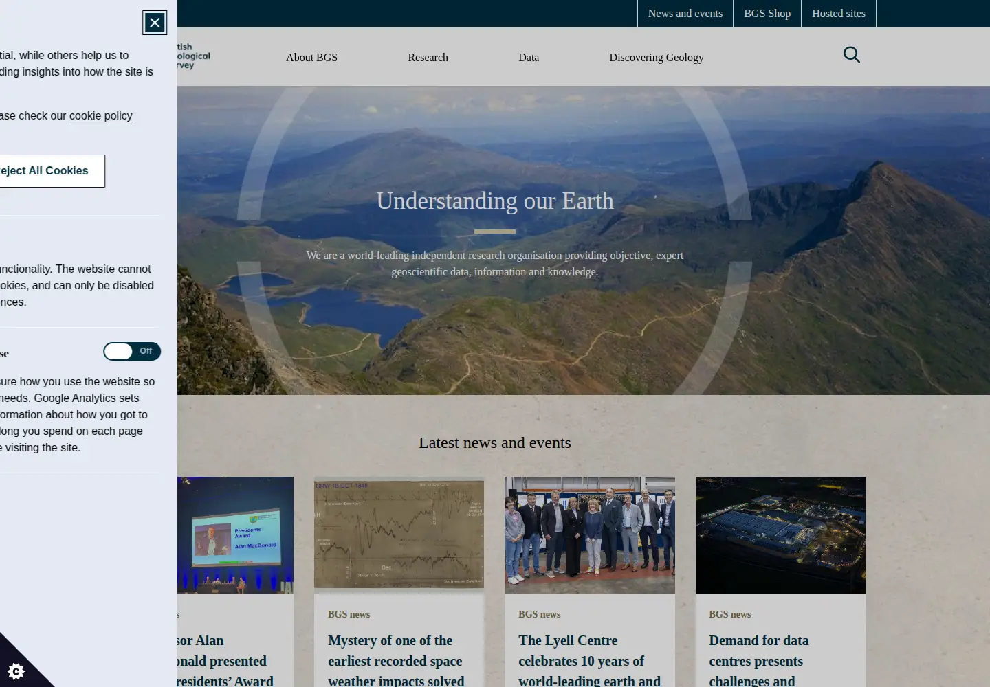 Screenshot of bgs.ac.uk