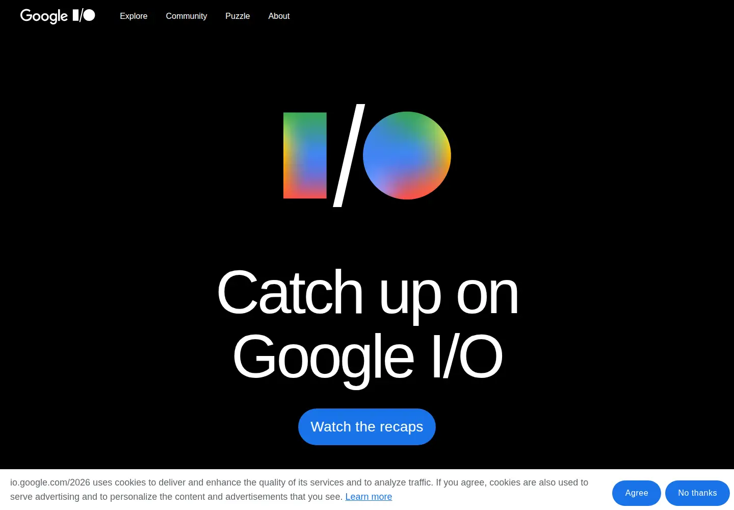 Screenshot of io.google