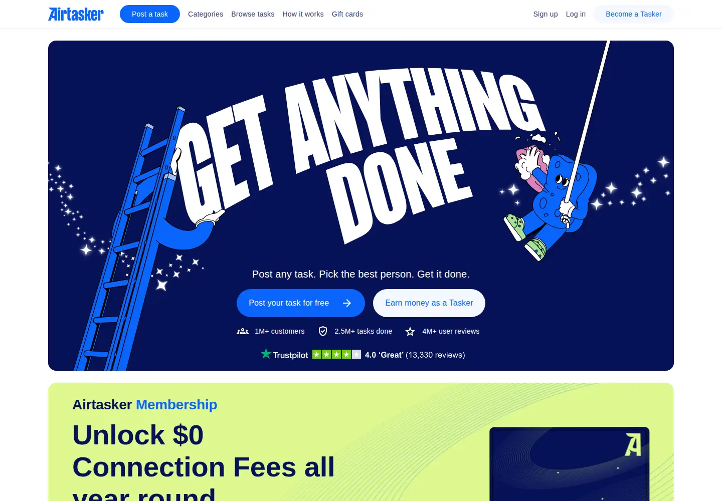 Screenshot of airtasker.com