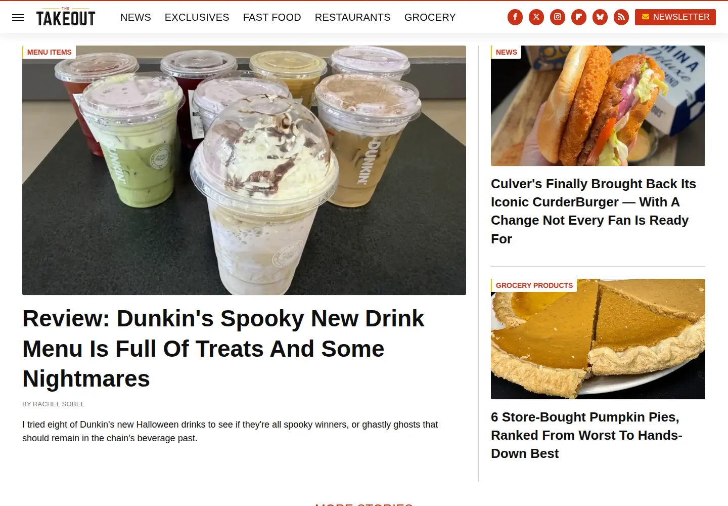 Screenshot of thetakeout.com