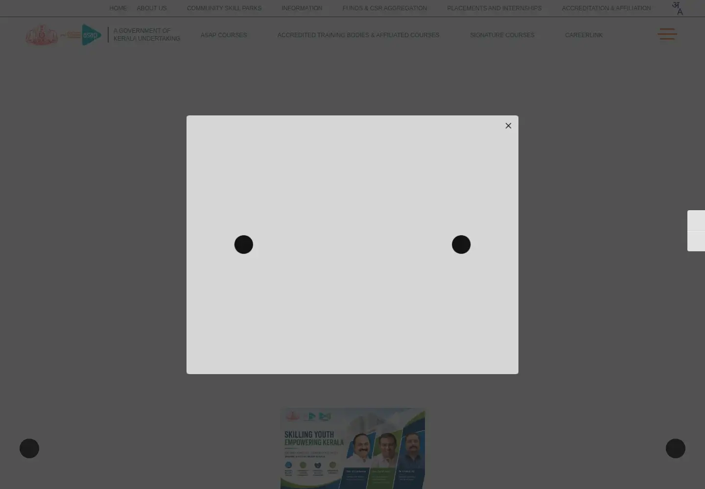 Screenshot of asapkerala.gov.in