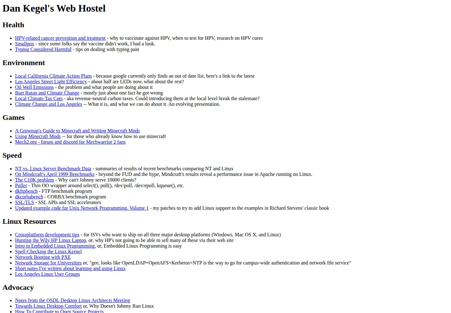 Captured homepage of kegel.com in the current scan