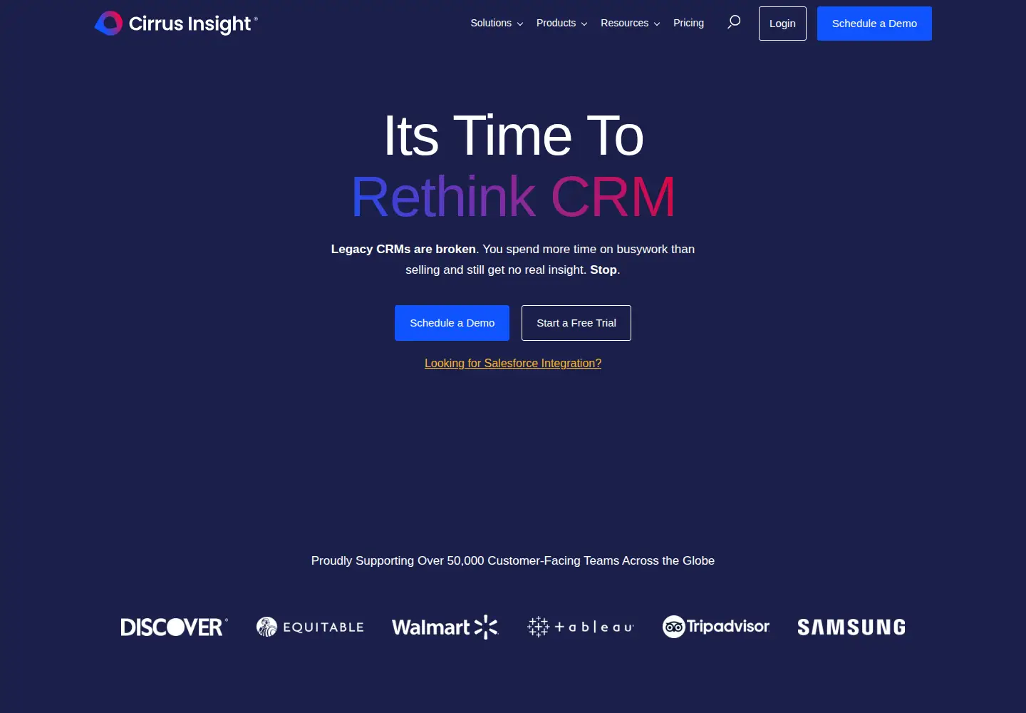 Screenshot of cirrusinsight.com