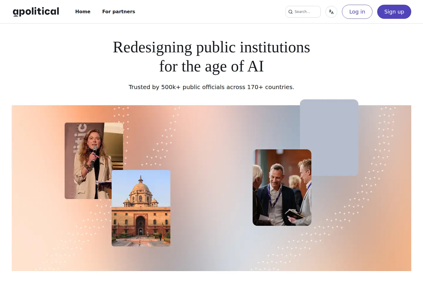 Screenshot of apolitical.co