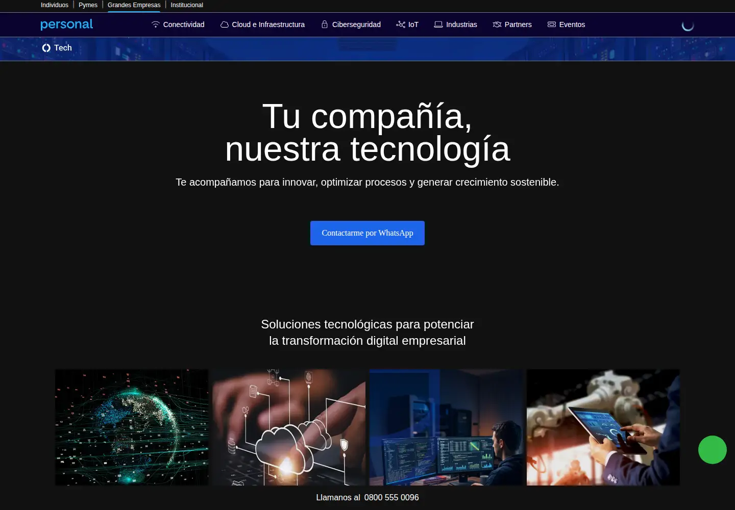Screenshot of telecom.com.ar