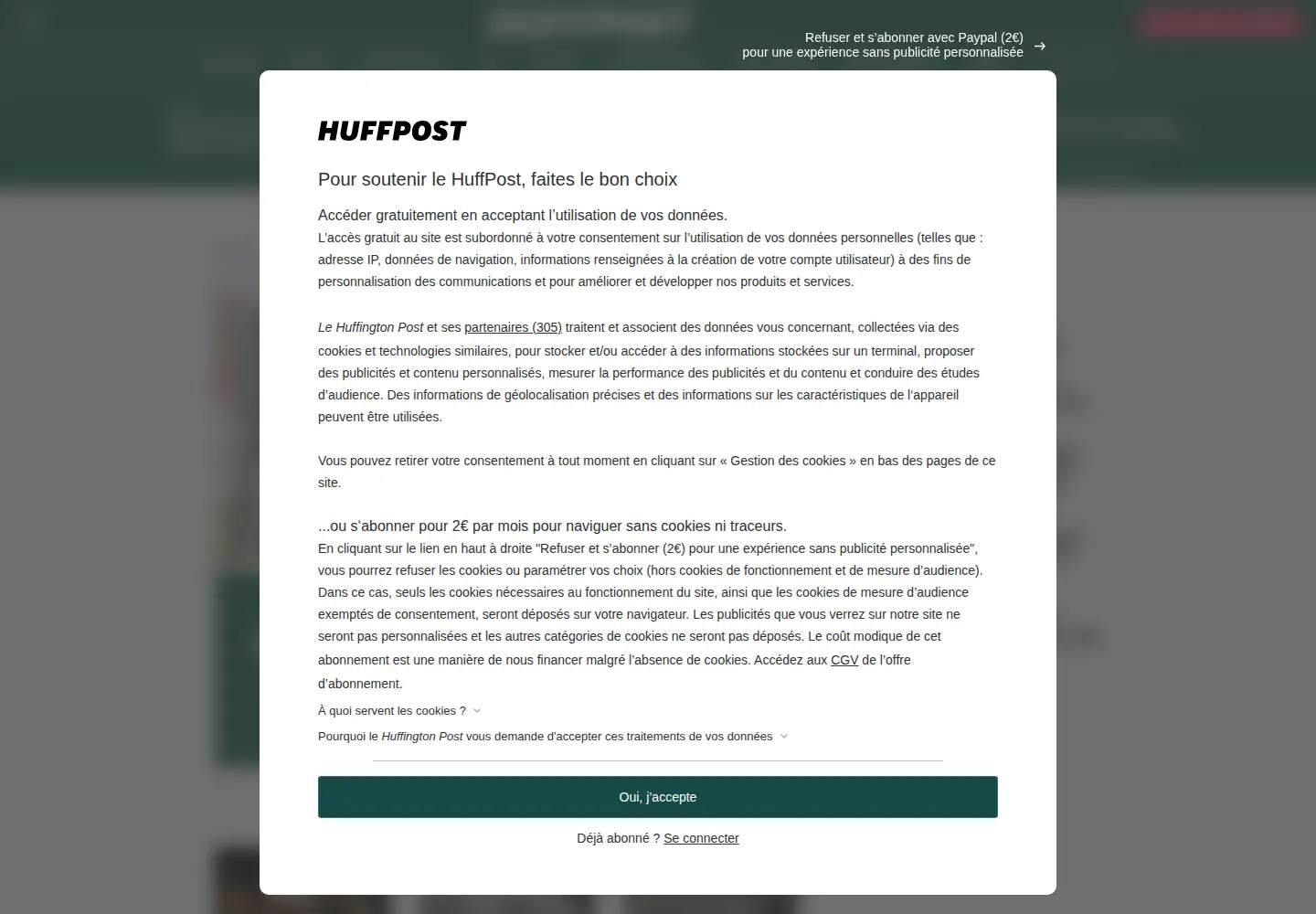 Screenshot of huffingtonpost.fr