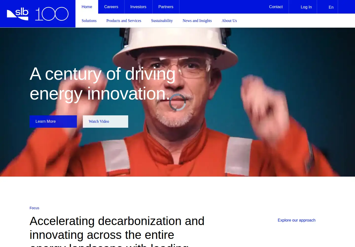Screenshot of slb.com