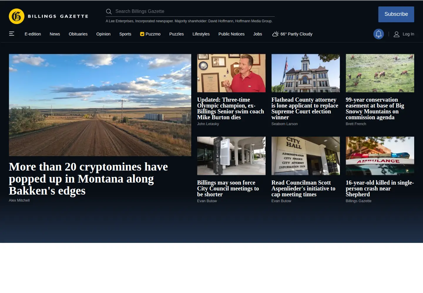 Screenshot of billingsgazette.com