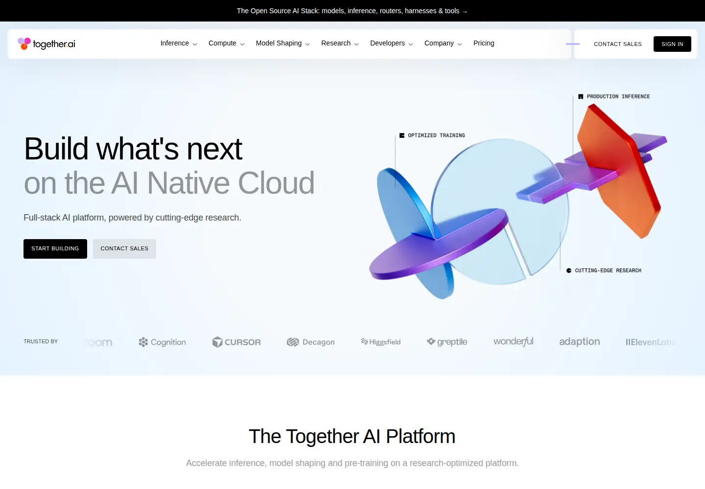 Screenshot of together.ai