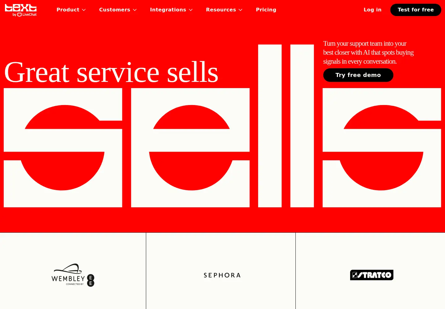 Screenshot of text.com