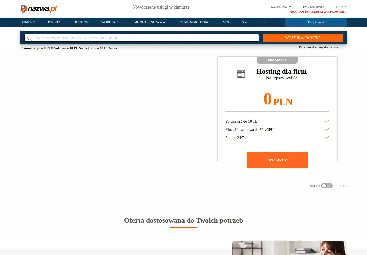 Screenshot of nazwa.pl