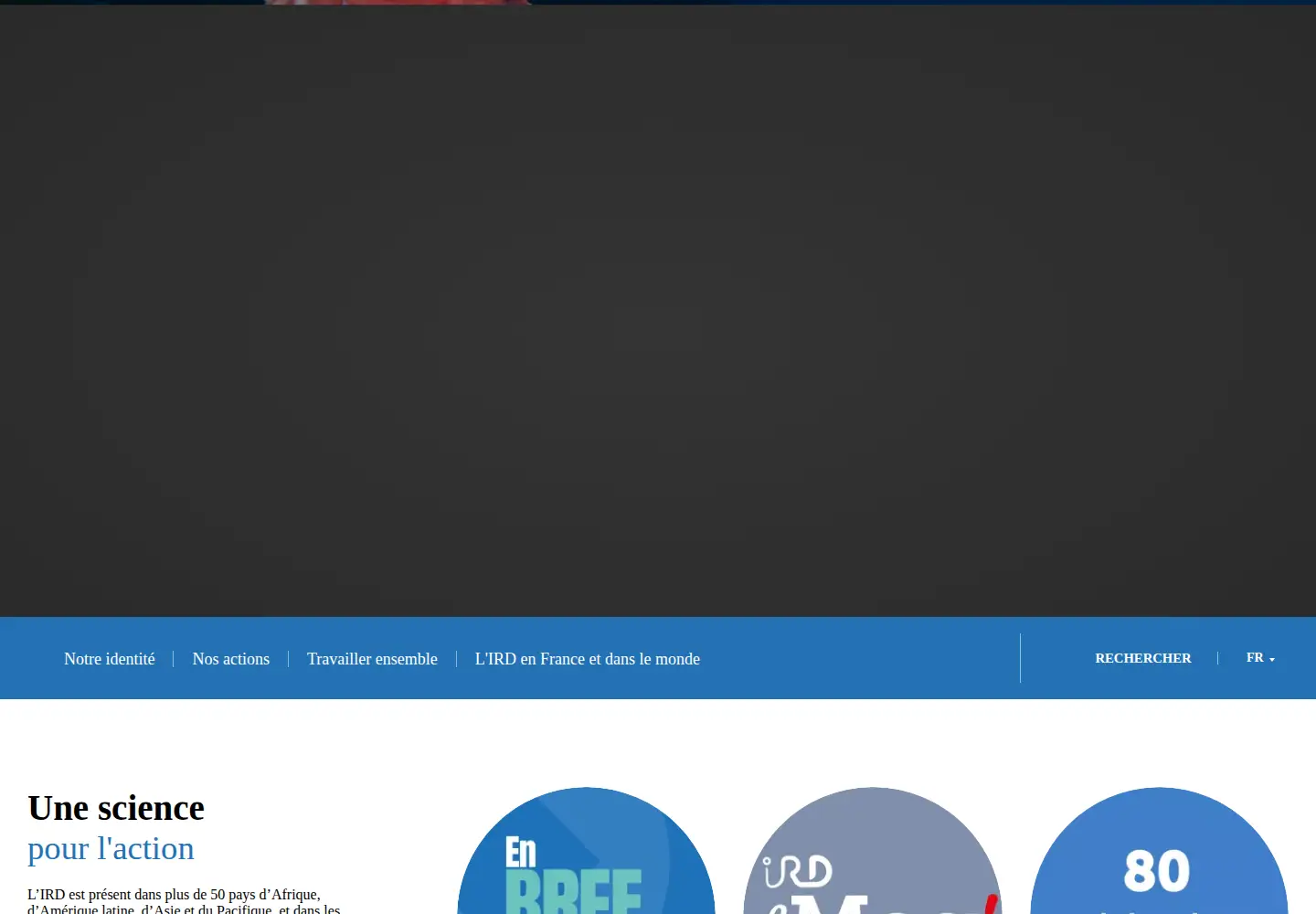 Screenshot of ird.fr
