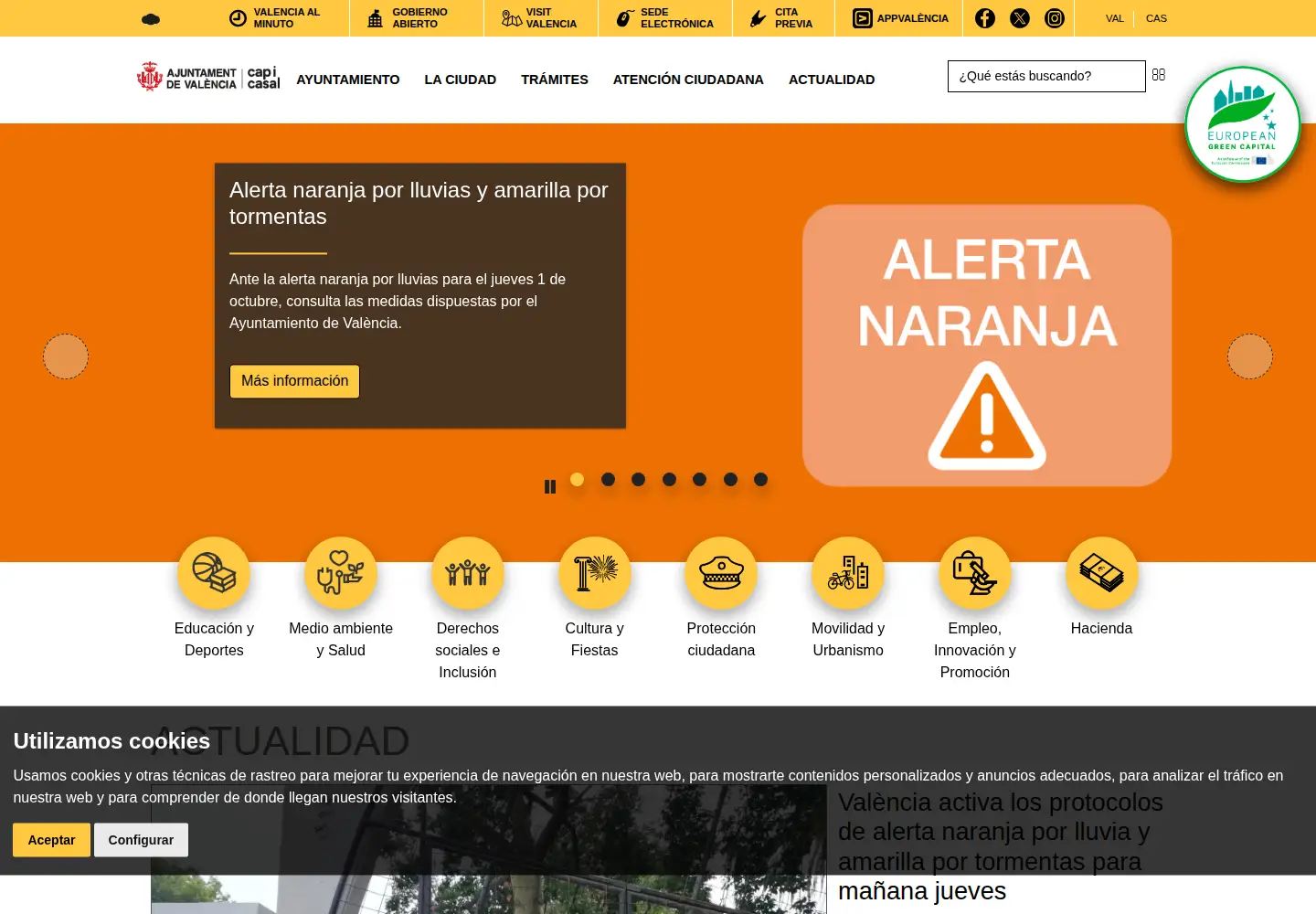 Screenshot of valencia.es