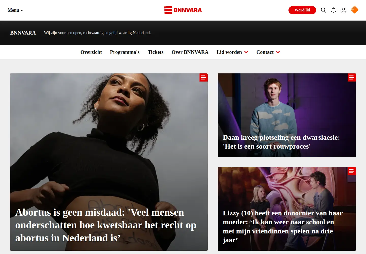 Screenshot of bnnvara.nl