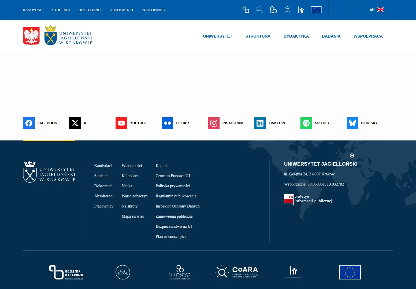 Screenshot of uj.edu.pl